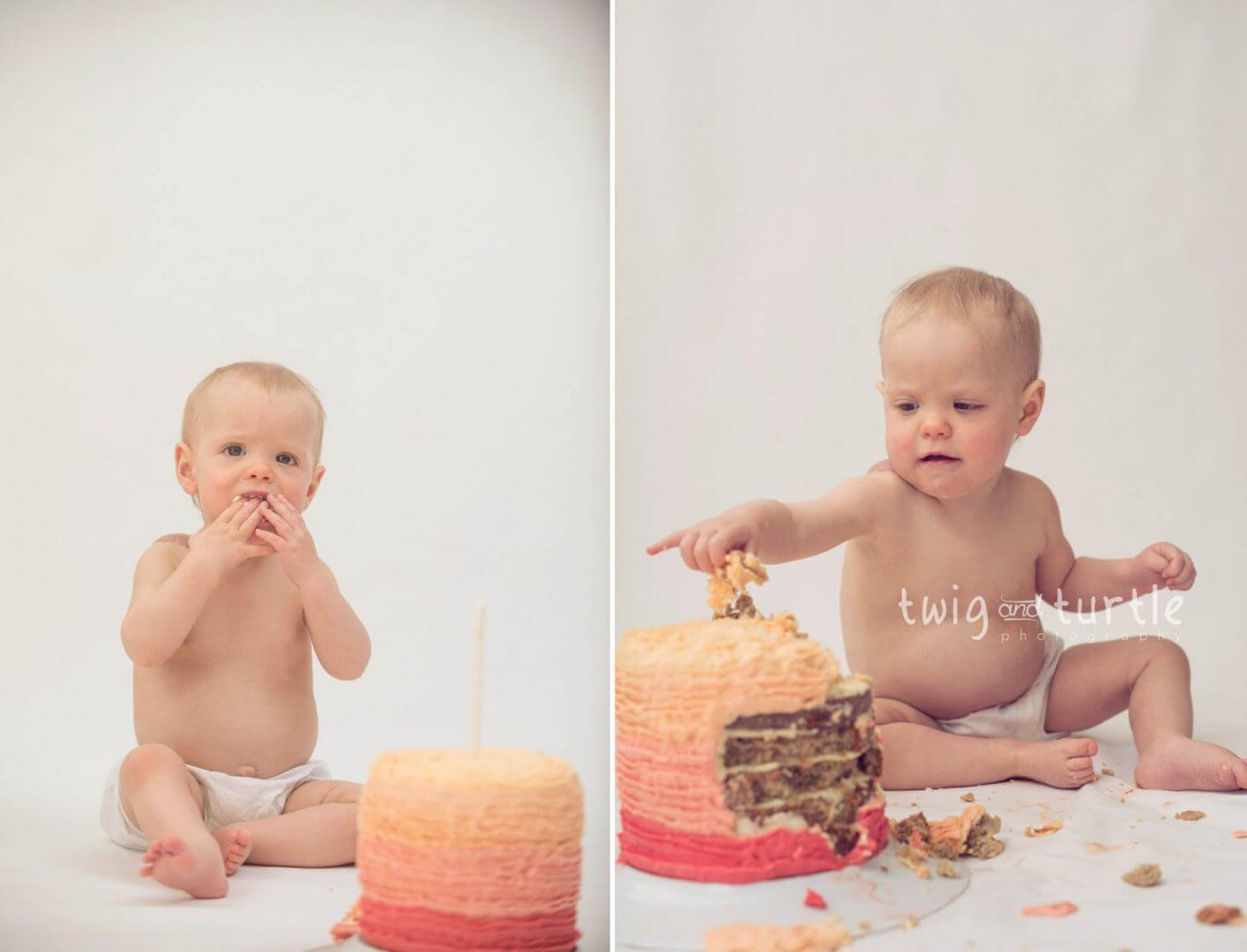 cake smash fotografering